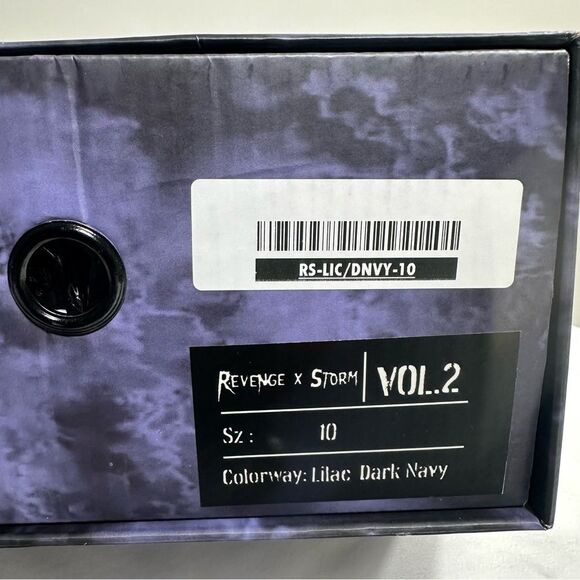 NIB  Revenge X Storm Vol. 2 Hi-Top Sneakers Lilac/Dark Navy Mens Size 10 - Picture 11 of 12